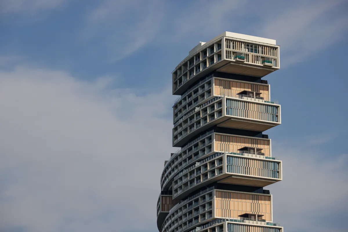 Modern architectural tower concept in Dubai