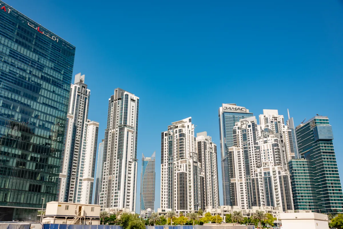 Commercial and residential skyscrapers representing various property uses in Dubai